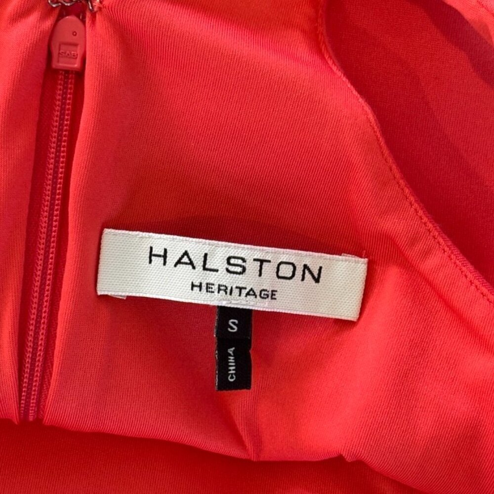 Halston Heritage Coral Bodycon Dress – Size Small - Picture 8 of 13